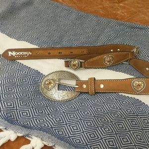 -SOLD- Nocona Brown Leather Belt
